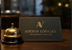 Adonis Voyages personalized travel card